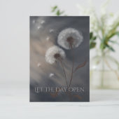 Carte Let the Day Open Fine Art Greeting Card (Debout devant)