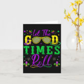 Carte Let The Good Times Roll Mardi Gras New Orleans Men (Fleur jaune)