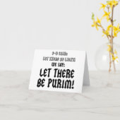Carte let there be purim (Fleur jaune)