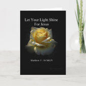 Carte Let Your Light Shine Faith Card (Devant)