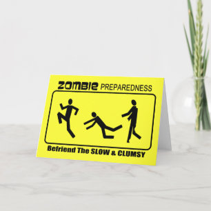 Carte L'état de préparation de zombi traitent en ami