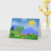 Carte L'été (Fleur jaune)