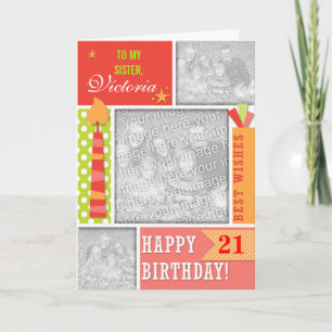 Carte L'été colore Photocard personnalisé par