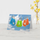 Carte L'été, les voltes-face-en-pensant à vous (Fleur jaune)