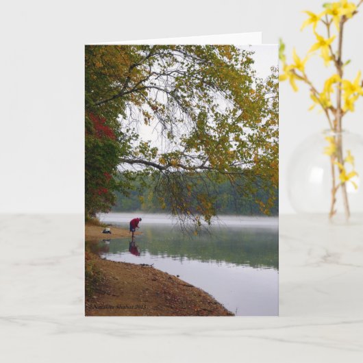 Carte L'éternité demeure à l'étang de Walden (Fleur jaune)