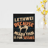 Carte Lethwei Entraînement Myanmar Lutter Burmese Boxe L (Fleur jaune)