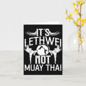 Carte Lethwei Not Muay Thai Mixte Arts Martiaux Birmans (Fleur jaune)