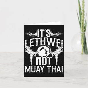 Carte Lethwei Not Muay Thai Mixte Arts Martiaux Birmans 