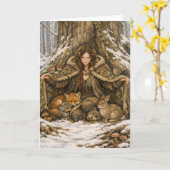 Carte L'étreinte de la forêt (Fleur jaune)