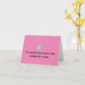 Carte L'étreinte de l'amour : Ouvrez mon cœur pour l'amo (Fleur jaune)