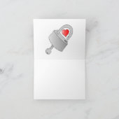 Carte L'étreinte de l'amour : Ouvrez mon cœur pour l'amo (Intérieur)