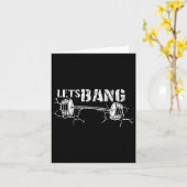 Carte Lets Bang Drôle Entraînement Gym Ascenseur Barbell (Fleur jaune)