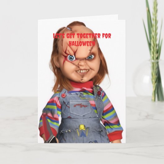 Carte Let's get together for Halloween. (Devant)