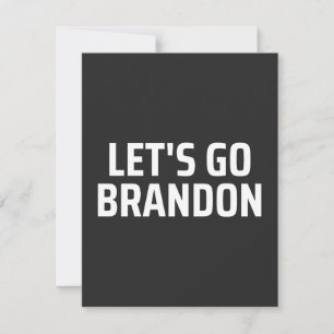 Carte let's go brandon aimant