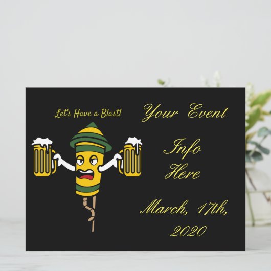 Carte Let's Have a Blast Thunder Cove (Debout devant)