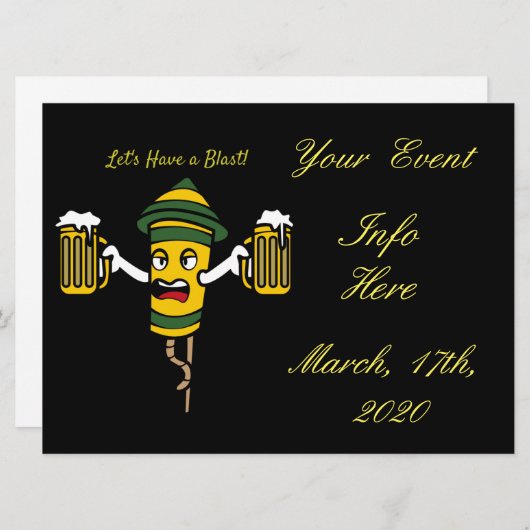 Carte Let's Have a Blast Thunder Cove (Devant / Derrière)