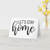 Carte Let's Stay Home (Fleur jaune)