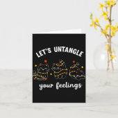 Carte Let's Untangle Your Feelings School Counselor Chri (Fleur jaune)
