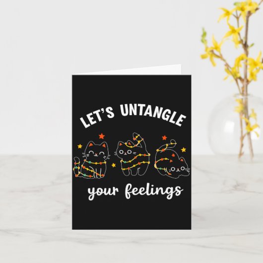 Carte Let's Untangle Your Feelings School Counselor Chri (Fleur jaune)