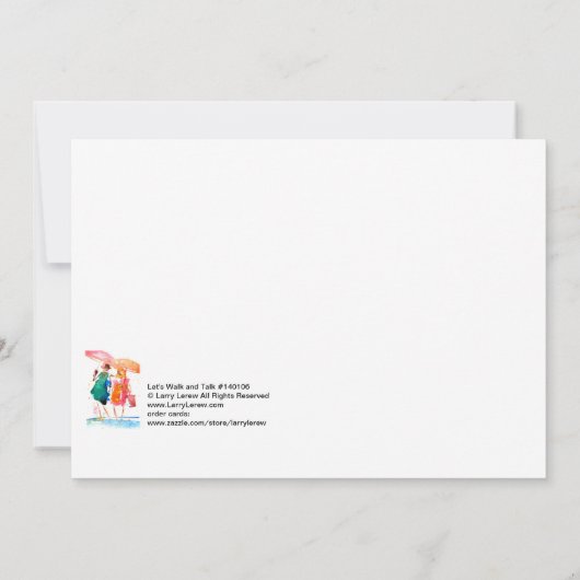 Carte Let's Walk and Talk #140106 (Dos)