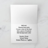 Carte Letterman Class of 2027 Graduation (Intérieur)