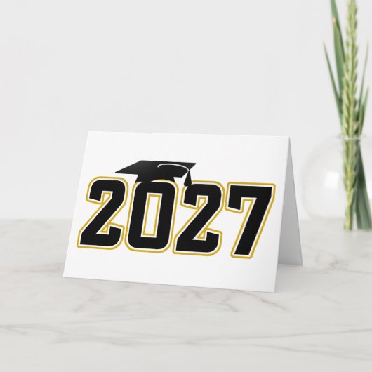 Carte Letterman Class of 2027 Graduation (Devant)