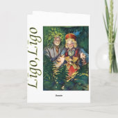 Carte letton de solstice d'été (Dos)