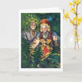 Carte letton de solstice d'été (Fleur jaune)