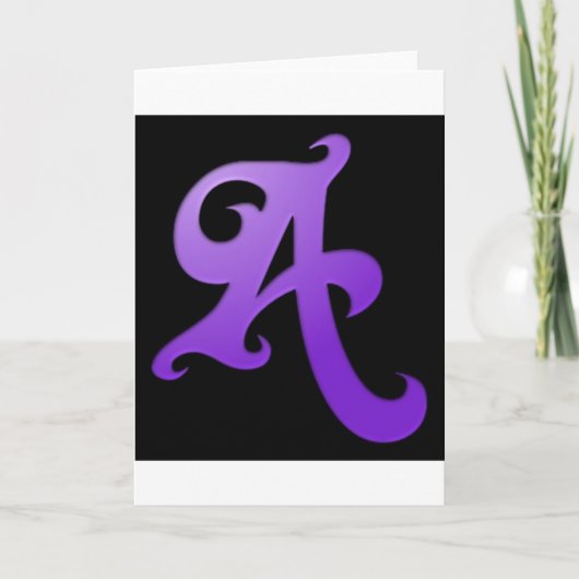 Carte Lettre A (Devant)