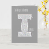 CARTE LETTRE ARGENT I (Fleur jaune)