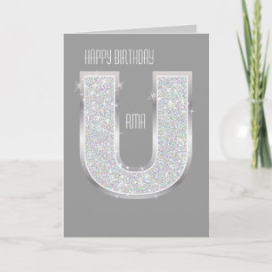 CARTE LETTRE ARGENT U