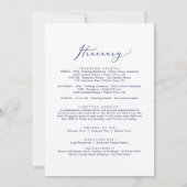 Carte Lettre d'accueil de Mariage de la Marine et itinér (Dos)