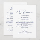 Carte Lettre d'accueil de Mariage de la Marine et itinér (Devant / Derrière)