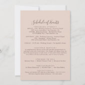 Carte Lettre d'accueil du Mariage campagnard Clear Mount (Dos)