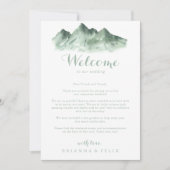 Carte LETTRE D'ACCUEIL DU Mariage campagnard DE LA Monta (Devant)