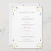 Carte Lettre d'accueil du Mariage de New York (Dos)