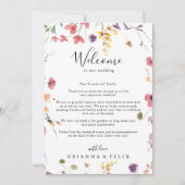 Carte LETTRE D'ACCUEIL Mariage sauvage couleur classique (Devant)