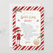 Carte Lettre d'accueil pour les elfes (Devant)