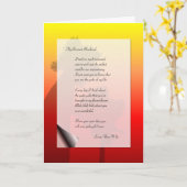 Carte Lettre d'amour drôle pour anniversaire de mariage  (Fleur jaune)