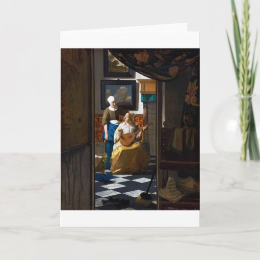 Carte Lettre d'amour, Johannes Vermeer (Devant)