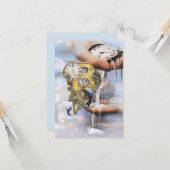 Carte Lettre d'anniversaire B (Devant/Arrière en situation)