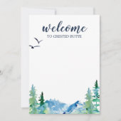 Carte Lettre de bienvenue de location de vacances à Rock (Devant)