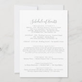 Carte Lettre de bienvenue de mariage botanique de prairi (Dos)