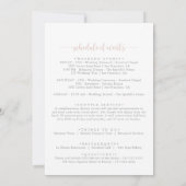 Carte Lettre de bienvenue du Fleur sauvage Boho de verdu (Dos)