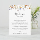 Carte Lettre de bienvenue du Fleur sauvage Sunshine d'au (Debout devant)