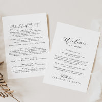 Lettre de bienvenue du Mariage de calligraphie sty
