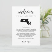 Carte Lettre de bienvenue du Mariage du Massachusetts &  (Debout devant)