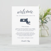 Carte Lettre de bienvenue du Mariage du Massachusetts &  (Debout devant)