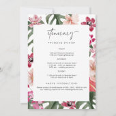 Carte Lettre de bienvenue du Mariage tropical (Dos)