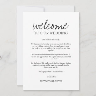 Carte Lettre de bienvenue et Itinéraire Mariage breton